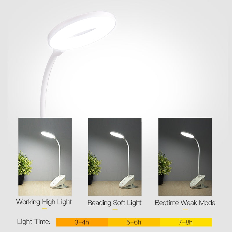 Rechargeable LED Clip-On Reading Lamp by HitMyNeed