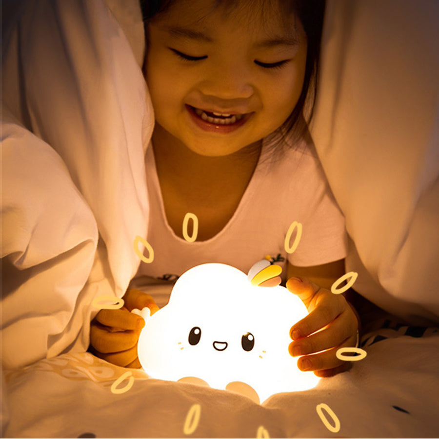 Rechargeable LED Cloud Night Light with Remote by HitMyNeed