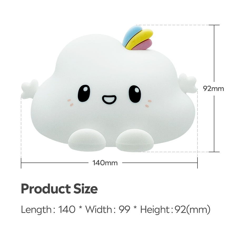 Rechargeable LED Cloud Night Light with Remote by HitMyNeed