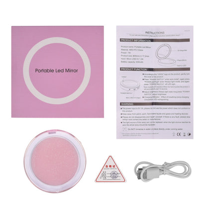 Rechargeable LED Compact Mirror with 3x Magnifier by HitMyNeed