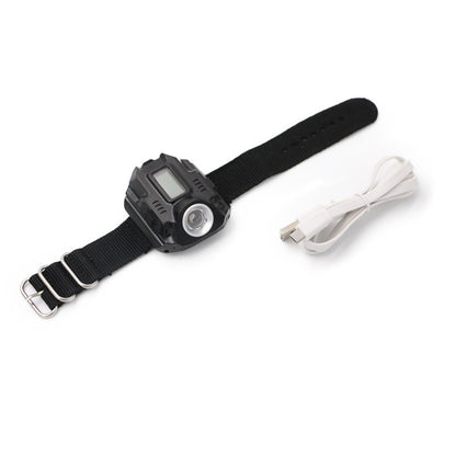 Rechargeable LED Flashlight Watch with Waterproof Design by HitMyNeed
