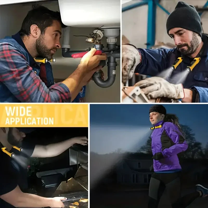 Rechargeable LED Neck Reading Light with Bendable Arms by HitMyNeed