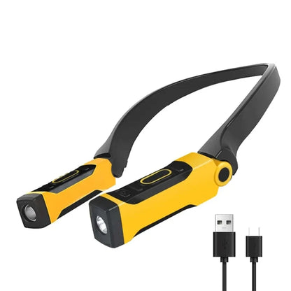Rechargeable LED Neck Reading Light with Bendable Arms by HitMyNeed