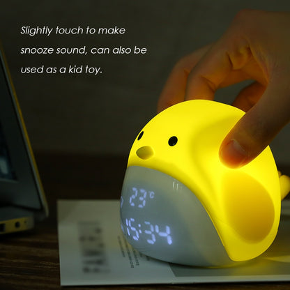 Rechargeable LED Night Light with Alarm Clock by HitMyNeed