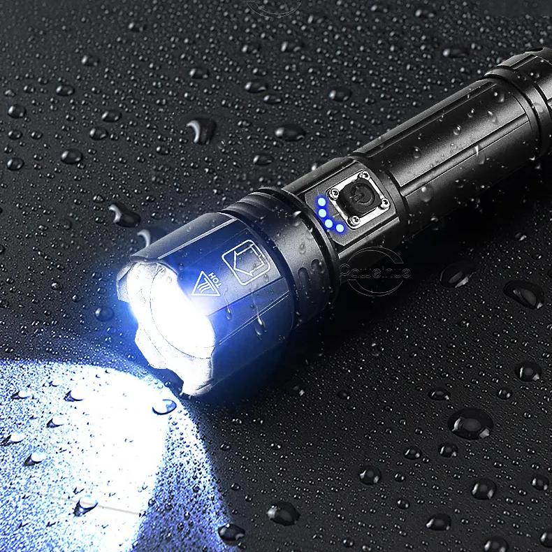 Rechargeable LED Tactical Flashlight with USB-C by HitMyNeed
