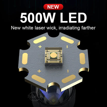 Rechargeable LED Tactical Flashlight with USB-C by HitMyNeed