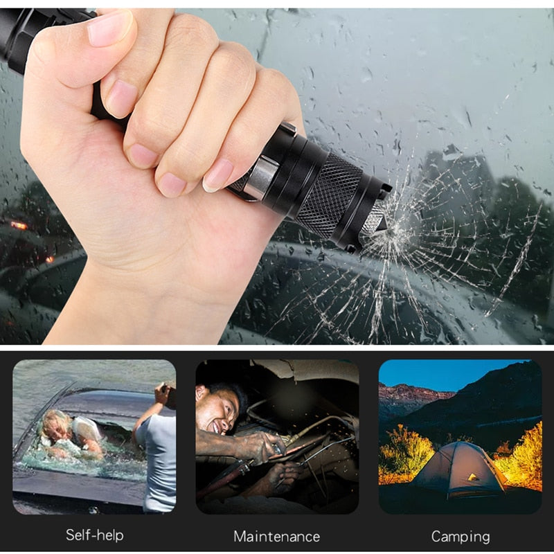 Rechargeable LED Torch Flashlight with USB Charging by HitMyNeed