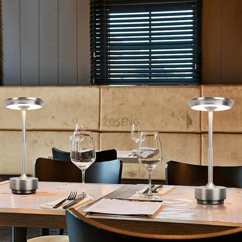 Rechargeable LED Touch Table Lamp for Dining & Desk by HitMyNeed