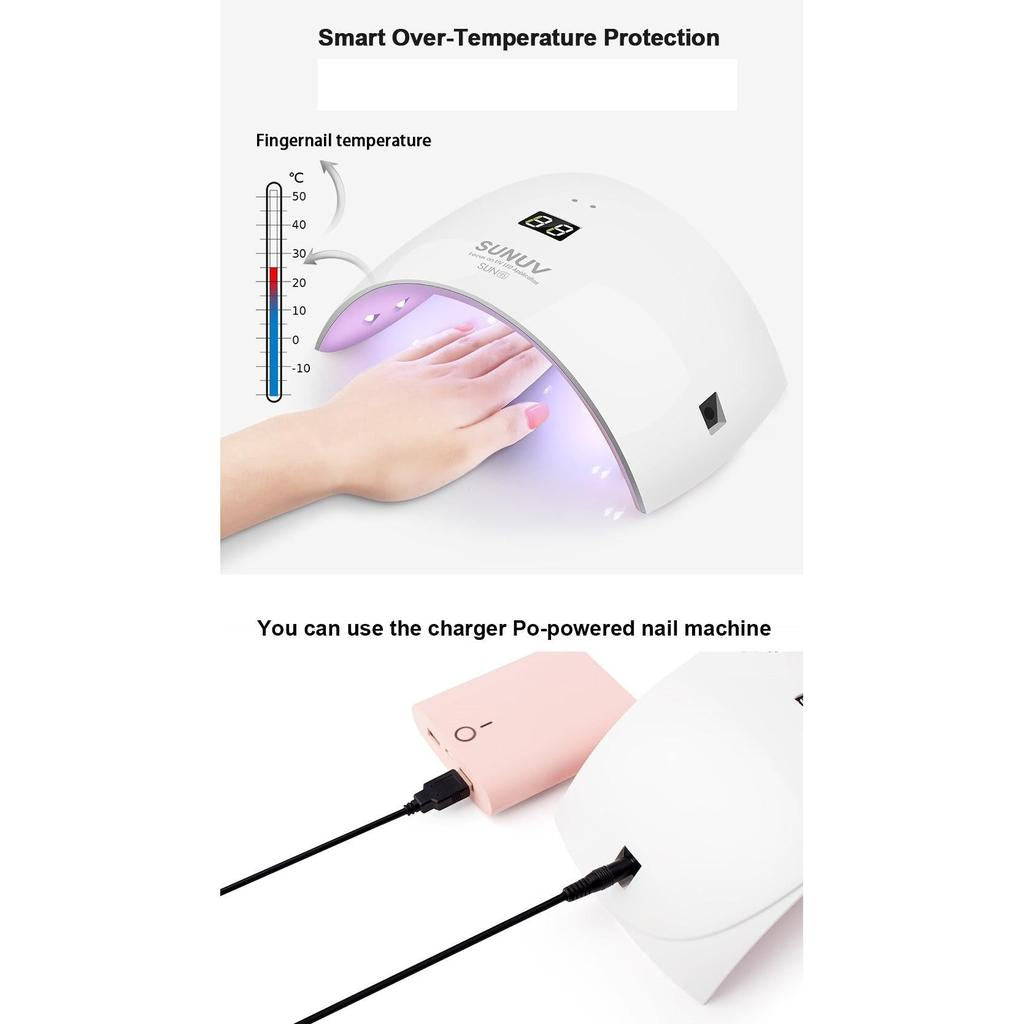 Rechargeable LED UV Nail Drying Lamp with Sensor by HitMyNeed