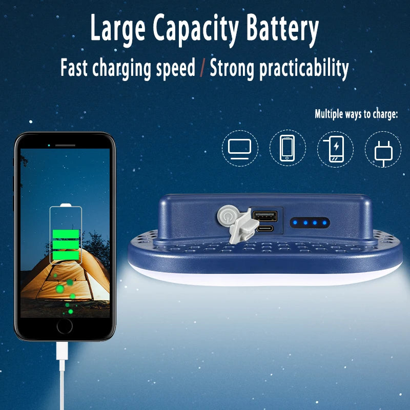 Rechargeable Magnetic Camping Lantern & Work Torch 80W by HitMyNeed