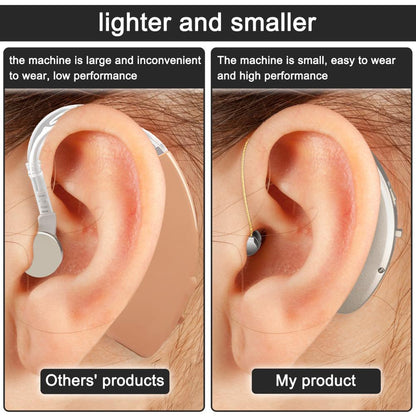 Rechargeable Mini BTE Hearing Aid for Moderate Loss by HitMyNeed