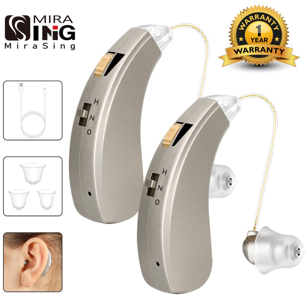 Rechargeable Mini BTE Hearing Aid for Moderate Loss Right by HitMyNeed