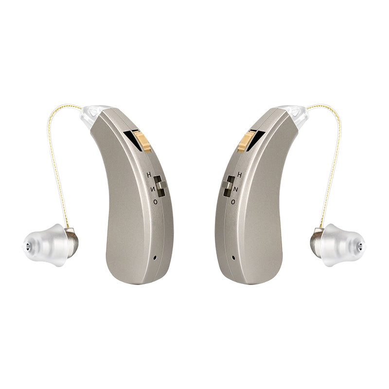 Rechargeable Mini BTE Hearing Aid for Moderate Loss Right & Left (1 pair) by HitMyNeed