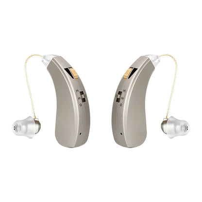 Rechargeable Mini BTE Hearing Aid for Moderate Loss Right & Left (1 pair) by HitMyNeed