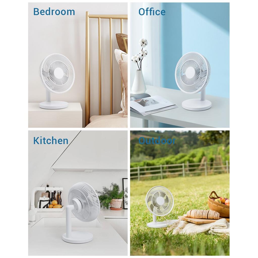 Rechargeable Mini Table Fan with 4 Speeds by HitMyNeed