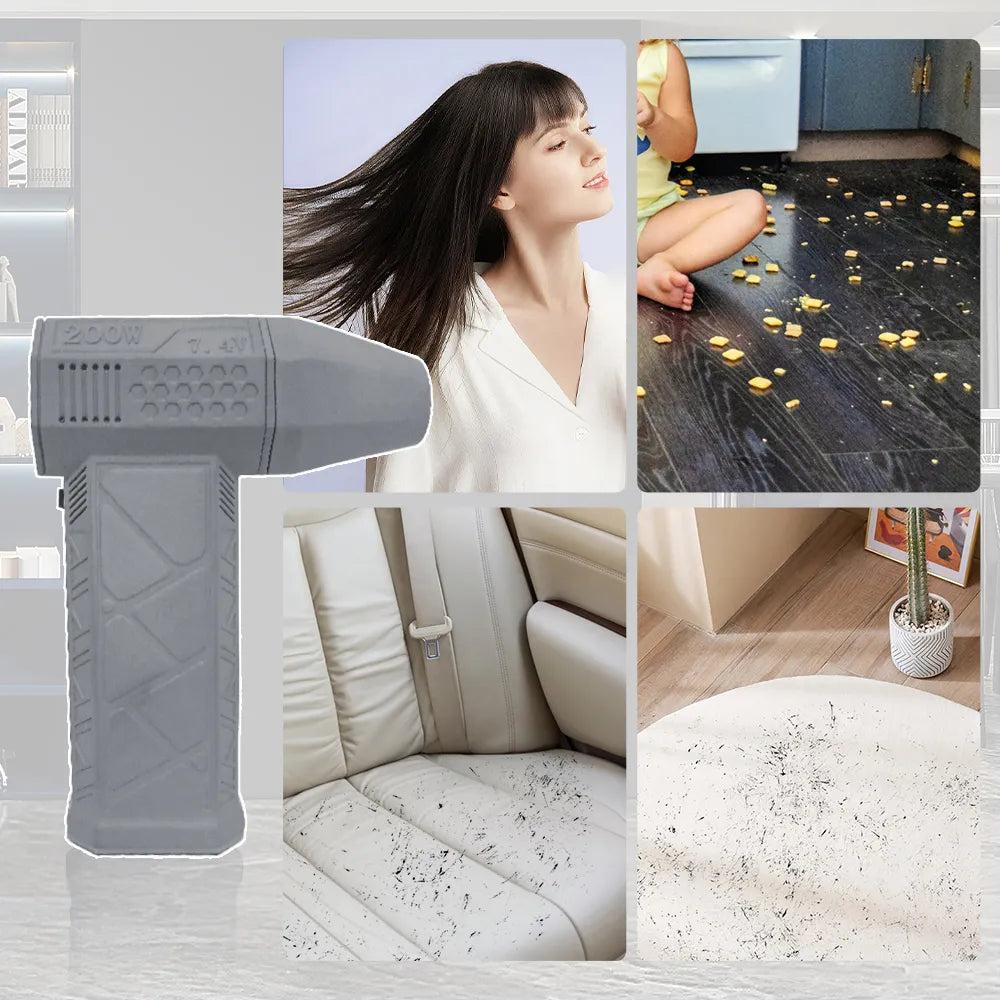 Rechargeable Mini Turbo Jet Fan 110,000 RPM Blower by HitMyNeed