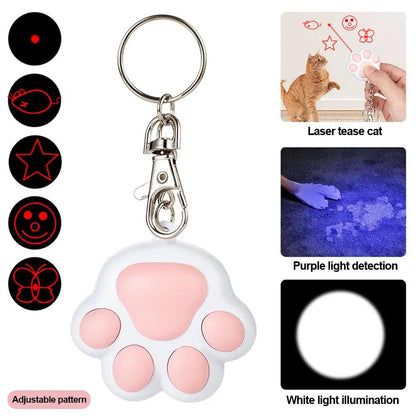 Rechargeable Multifunction Laser Cat Toy with UV Light by HitMyNeed