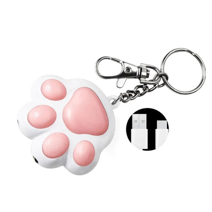 Rechargeable Multifunction Laser Cat Toy with UV Light white by HitMyNeed