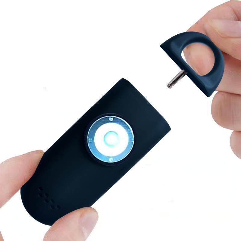 Rechargeable Personal Alarm Keychain with LED Light by HitMyNeed