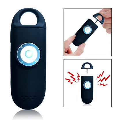 Rechargeable Personal Alarm Keychain with LED Light by HitMyNeed
