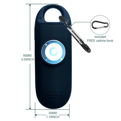 Rechargeable Personal Alarm Keychain with LED Light by HitMyNeed