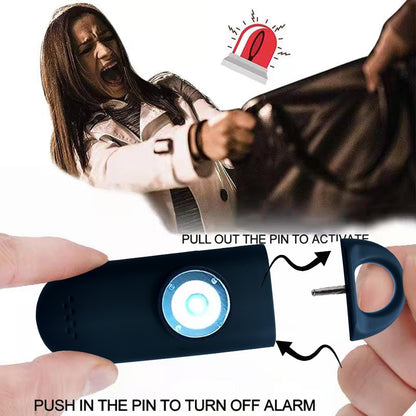 Rechargeable Personal Alarm Keychain with LED Light by HitMyNeed