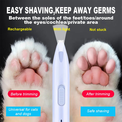 Rechargeable Pet Detail Trimmer with LED Light by HitMyNeed
