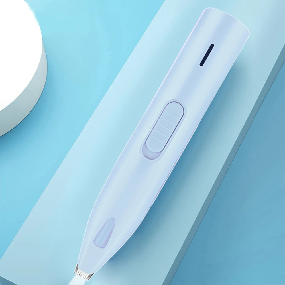 Rechargeable Pet Detail Trimmer with LED Light light-blue-with-led by HitMyNeed