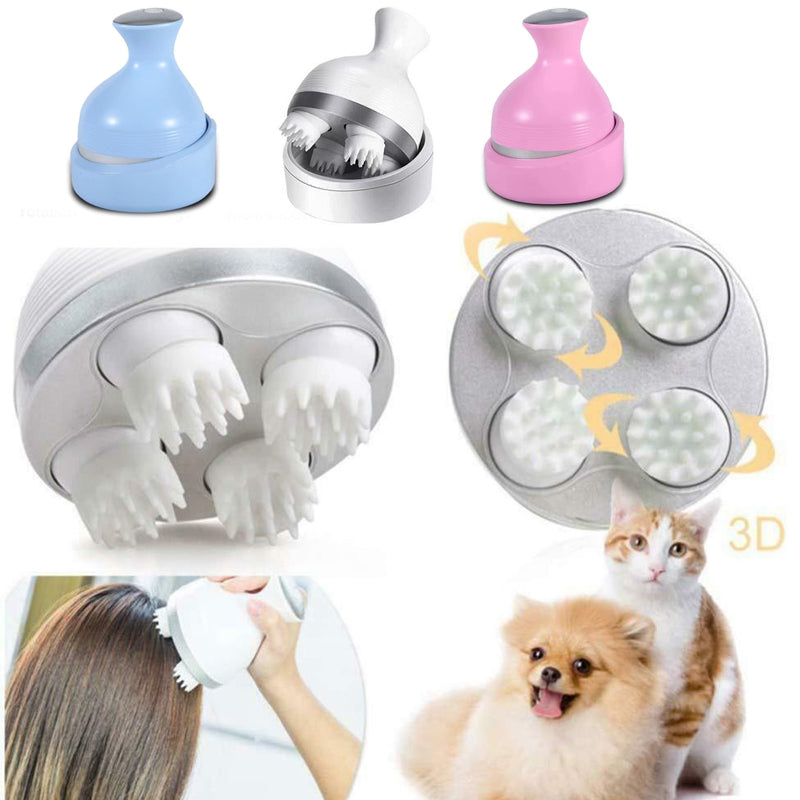 Rechargeable Pet Head Massager for Cats and Dogs by HitMyNeed