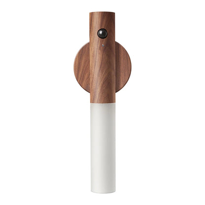Rechargeable PIR Motion Sensor Wooden LED Night Light dark-color by HitMyNeed