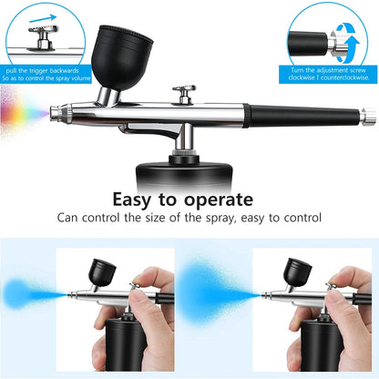 Rechargeable Portable Airbrush Kit for Nails & Crafts by HitMyNeed