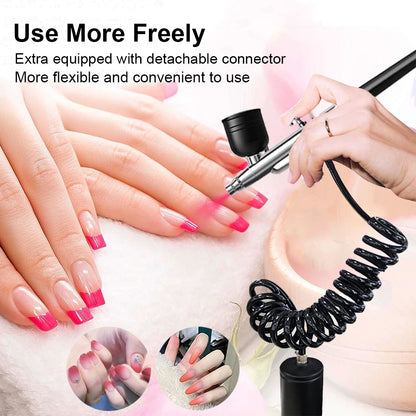 Rechargeable Portable Airbrush Kit with Compressor by HitMyNeed