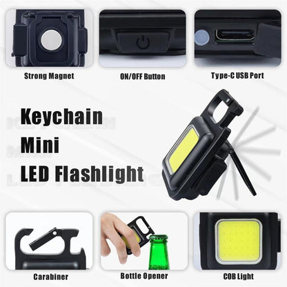 Rechargeable Portable LED Keychain Work Light by HitMyNeed