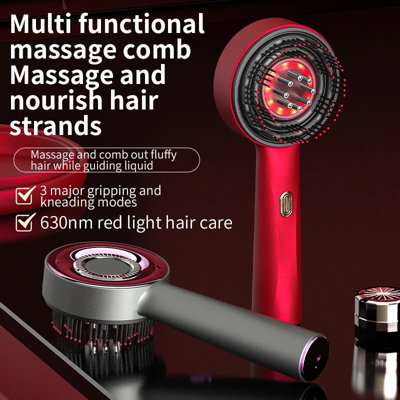 Rechargeable Red Light Scalp Massage Comb Applicator by HitMyNeed