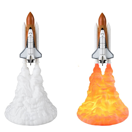 Rechargeable Rocket Ship Night Light Lamp by HitMyNeed