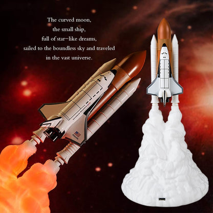 Rechargeable Rocket Ship Night Light Lamp by HitMyNeed
