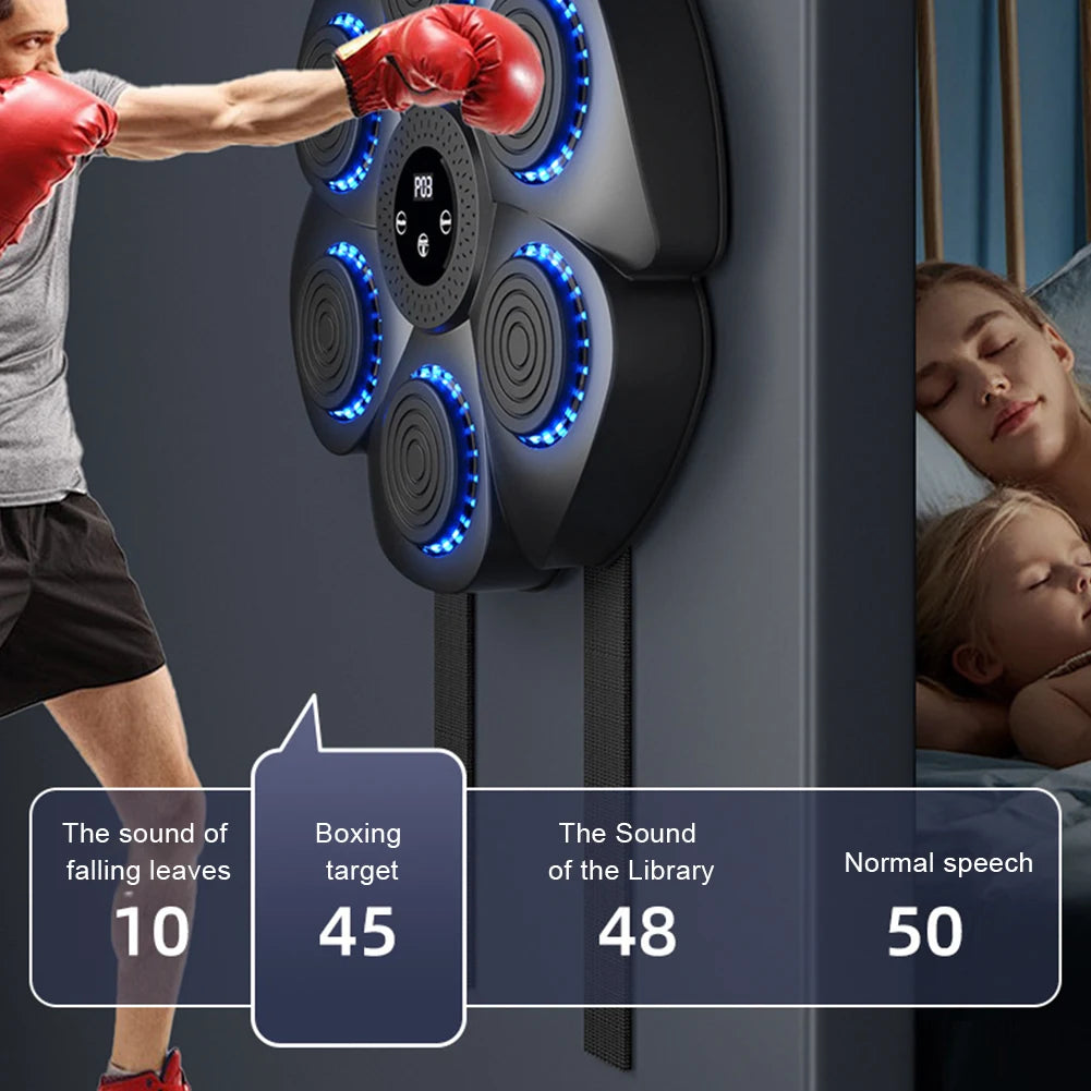 Rechargeable Smart Music Boxing Wall Trainer by HitMyNeed