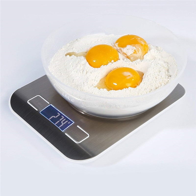Rechargeable Stainless Steel Digital Kitchen Scale by HitMyNeed