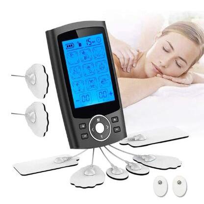 Rechargeable TENS & EMS Muscle Stimulator, 36 Modes black by HitMyNeed