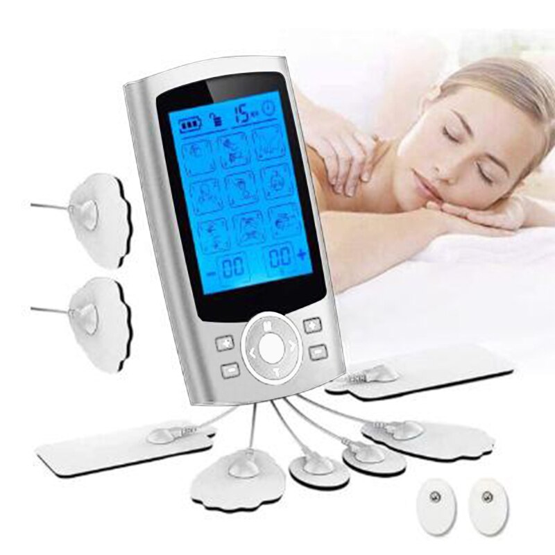 Rechargeable TENS & EMS Muscle Stimulator, 36 Modes sliver by HitMyNeed