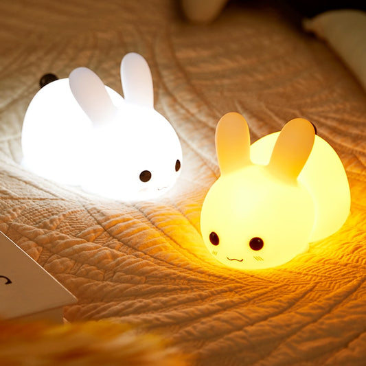 Rechargeable Touch Bunny Night Light for Kids by HitMyNeed