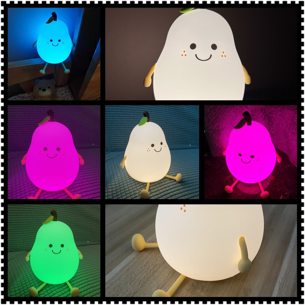 Rechargeable Touch Pear Night Light by HitMyNeed