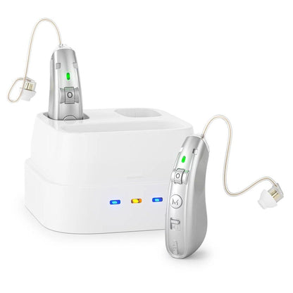 Rechargeable USB Behind-the-Ear Hearing Aid with Charging Case by HitMyNeed