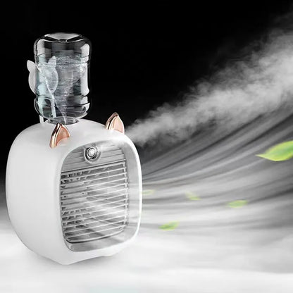 Rechargeable USB Mini Air Cooler Fan with Humidifier by HitMyNeed