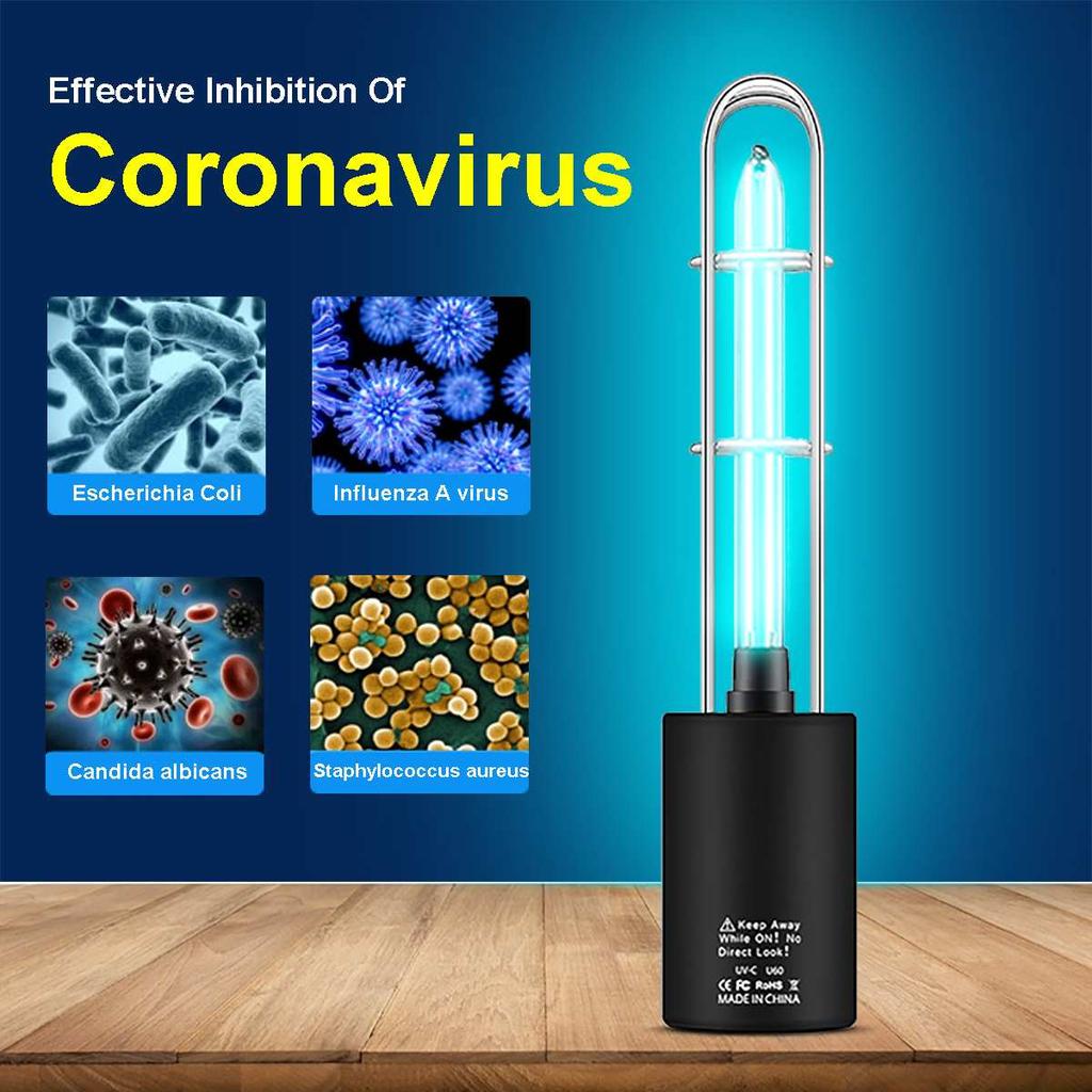 Rechargeable UV-C Disinfection Lamp with Ozone by HitMyNeed