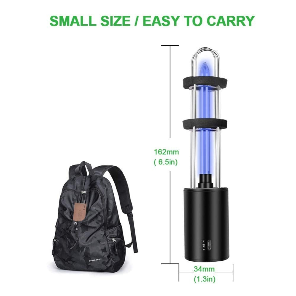 Rechargeable UV Sterilization Lamp for Small Spaces by HitMyNeed