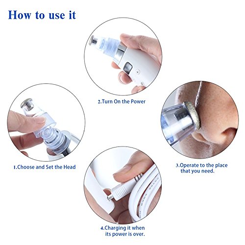 Rechargeable Vacuum Pore Cleaner & Blackhead Remover by HitMyNeed