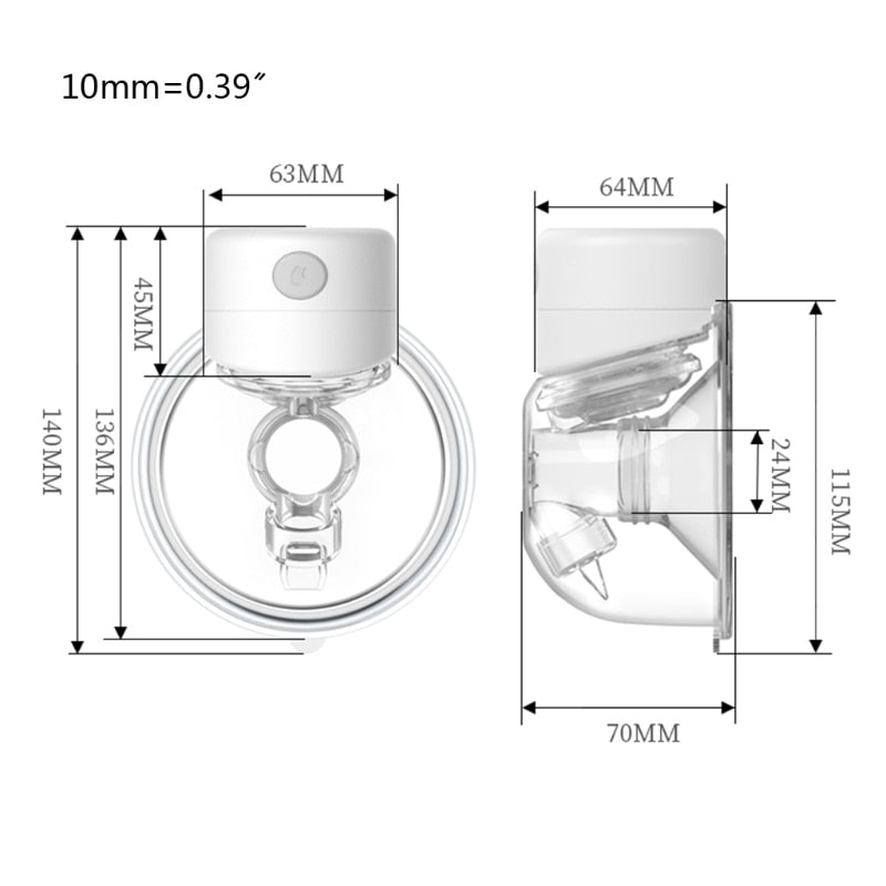 Rechargeable Wearable Electric Breast Pump by HitMyNeed