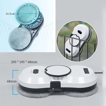 Rechargeable Window Cleaning Robot with 5600Pa Suction by HitMyNeed