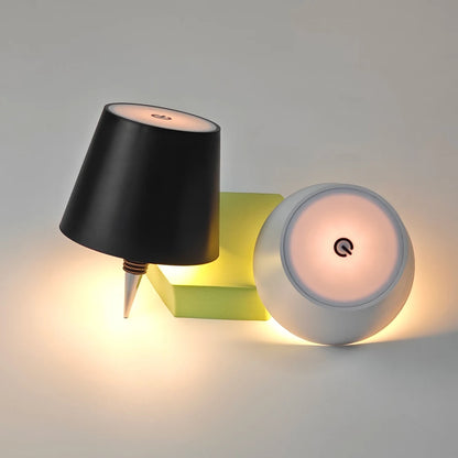 Rechargeable Wireless Bottle Lamp with Touch Dimming by HitMyNeed